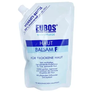 Eubos Basic Skin Care F feuchtigkeitsspendende Body lotion für trockene und empfindliche Haut Ersatzfüllung 400 ml