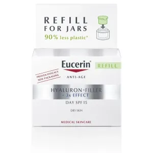 Eucerin Nachfüllung für Tagescreme gegen Hautalterung SPF 15 für trockene Haut Hyaluron-Filler 3x EFFECT 50 ml