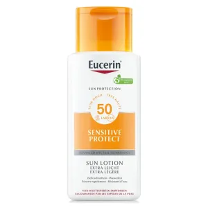 Eucerin Extra leichte Bräunungslotion Sensitive Protect SPF 50+ (Extra Light Sun Lotion) 150 ml
