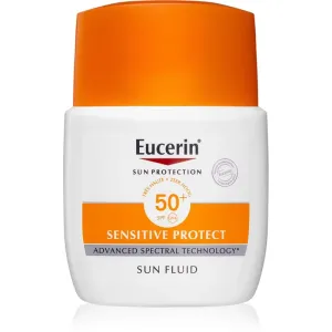 Eucerin Sun Sensitive Protect schützendes, mattes Fluid für das Gesicht SPF 50+ 50 ml