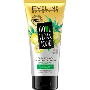 Eveline I Love Vegan Food Refreshing and revitalizing Face Wash Gel Reinigungsgel für alle Hauttypen 150 ml