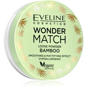 Eveline Wonder Match Loose Powder Bamboo Puder für eine einheitliche und aufgehellte Gesichtshaut 6 g
