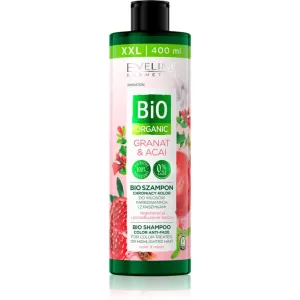 Eveline Cosmetics Bio Organic Granat & Acai Regenierendes Shampoo für gefärbtes Haar oder Strähnen 400 ml