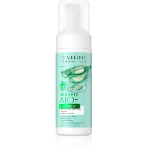 Eveline Cosmetics Organic Aloe+Collagen Reinigungsschaum mit beruhigender Wirkung 150 ml