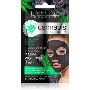 Eveline Cosmetics Cannabis reinigende Gesichtsmaske mit Tonmineralien 7 ml #319031