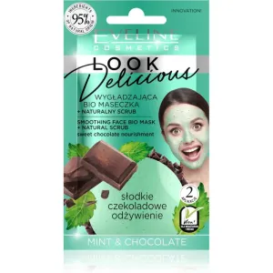 Eveline Cosmetics Look Delicious Mint & Chocolate feuchtigkeitsspendende straffende Gesichtsmaske mit Schokolade 10 ml