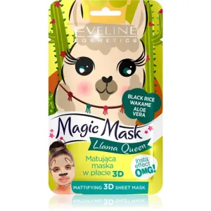 Eveline Cosmetics Magic Mask Lama Queen Normalisierende, mattierende Maske 3D 1 St