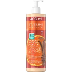 Eveline Cosmetics Bio Organic Natural Orange Extract nährende und festigende Bodycreme mit wärmender Wirkung 400 ml
