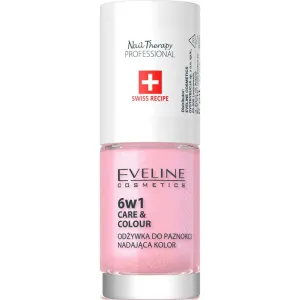 Eveline Cosmetics Nail Therapy Care & Colour Conditioner für die Fingernägel 6 in 1 Farbton Shimmer Pink 5 ml