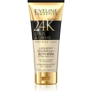 Eveline Cosmetics 24k Gold & Caviar eine Crem zum Schutz von Händen und Nägeln 100 ml