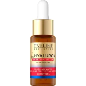 Eveline Cosmetics Bio Hyaluron 3x Retinol System Nachtserum gegen Falten 18 ml