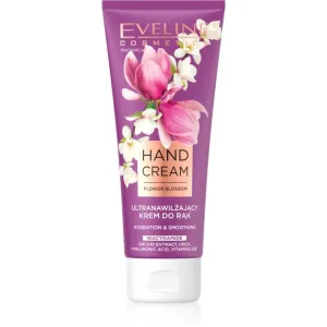 Eveline Cosmetics Flower Blossom tiefenwirksame feuchtigkeitsspendende Creme für die Hände 75 ml