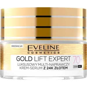 Eveline Cosmetics Gold Lift Expert stärkende Creme mit Goldpuder 70+ 50 ml