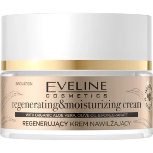 Eveline Cosmetics Organic Gold regenerierende und hydratisierende Creme mit Aloe Vera 50 ml