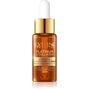 Eveline Cosmetics Platinum & Collagen konzentriertes Serum gegen Falten 18 ml