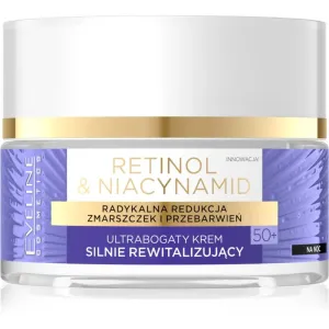 Eveline Cosmetics Retinol & Niacynamid revitalisierende Nachtcreme 50+ 50 ml