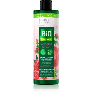 Eveline Cosmetics Bio Organic Granat & Acai regenerierender Conditioner für gefärbtes Haar oder Strähnen 400 ml