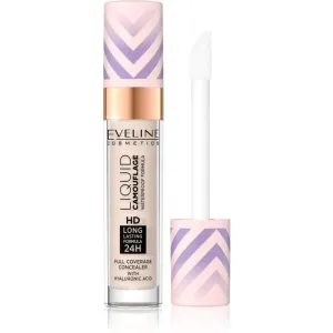 Eveline Cosmetics Liquid Camouflage wasserfester Korrektor mit Hyaluronsäure Farbton 01 Light Porcelain 7,5 ml