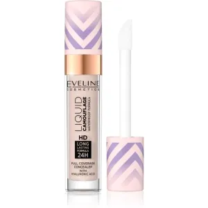 Eveline Cosmetics Liquid Camouflage wasserfester Korrektor mit Hyaluronsäure Farbton 02 Light Vanilla 7,5 ml