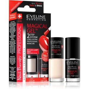 Eveline Cosmetics Nail Therapy Professional Gel-Lack für Fingernägel - keine UV/LED Lampe erforderlich Farbton 08  2x5 ml