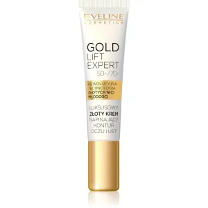 Eveline Cosmetics Gold Lift Expert verfeinernde Crem Für Lippen und Augenumgebung 15 ml