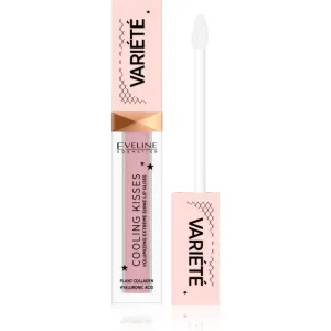 Eveline Cosmetics Variété Cooling Kisses Hydratisierendes Lipgloss mit kühlender Wirkung Farbton 02 Sugar Nude 6,8 ml