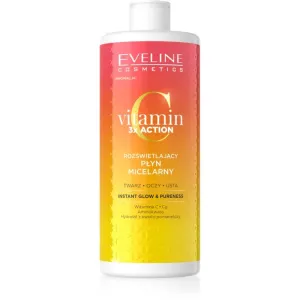 Eveline Cosmetics Vitamin C 3x Action Mizellenwasser für hydratisierte und strahlende Haut 500 ml