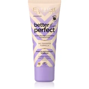 Eveline Cosmetics Better than Perfect deckendes Foundation mit feuchtigkeitsspendender Wirkung Farbton 02 Light Vanilla Warm 30 ml