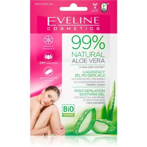 Eveline Cosmetics 99% Natural Aloe Vera beruhigendes Gel nach der Depilation 2x5 ml
