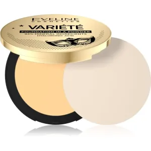 Eveline Cosmetics Variété mineralischer Kompaktpuder mit einem Applikator Farbton 03 Light Vanilla 8 g