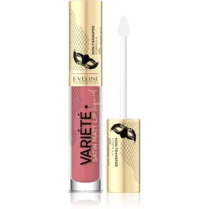 Eveline Cosmetics Variété flüssiger Lippenstift mit mattierendem Finish Farbton 05 Peach Mousse 4,5 ml