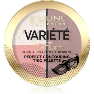 Eveline Cosmetics Variété Trio Konturier-Palette für die Wangen 3 in1 Farbton 01 Light 10 g