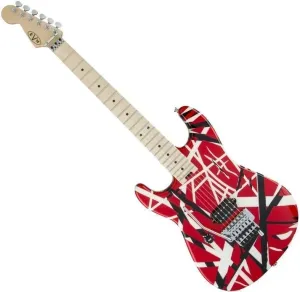 EVH Striped Series MN Red Black and White Stripes #19507