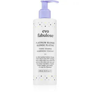 EVO Fabuloso Toning Shampoo violettes Tönungsshampoo neutralisiert gelbe Verfärbungen 250 ml