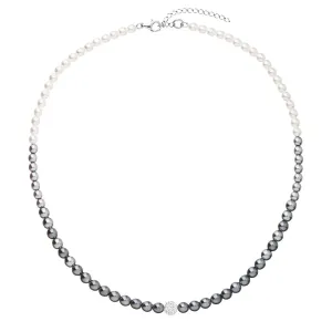 Evolution Group Elegante Perlenkette mit Preciosa Kristallen 32065.3