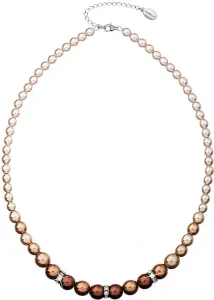 Evolution Group Halskette mit Perlen 32005.3 brown