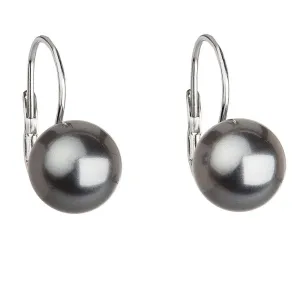 Evolution Group Hängende Ohrringe mit synthetischen Perlen 71106.3 grey