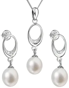 Evolution Group Set von Silberschmuck mit echten Perlen 29040.1 (Ohrringe, Halskette, Anhänger)