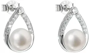Evolution Group Silber Ohrringe mit echten Perlen 21033.1