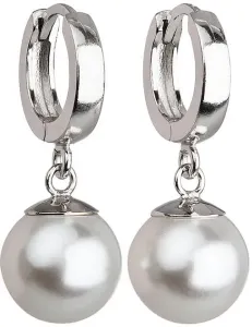 Evolution Group Silber Ohrringe mit Perle 31151.1 Weiß