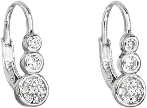 Evolution Group Silber Ohrringe mit Zirkon in weißer Farbe 11179.1