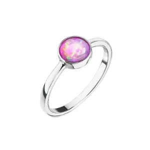 Evolution Group Silberring mit rosa Opal 15001.3 rosa 52 mm