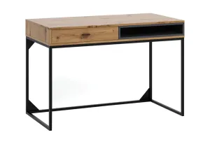 Schreibtisch OTYL, 120x80,5x60, Eiche artisan/schwarz
