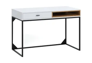 Schreibtisch OTYL, 120x80,5x60, weiß/Eiche artisan