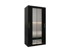 Kleiderschrank MORI 3, 100x200x62, schwarz