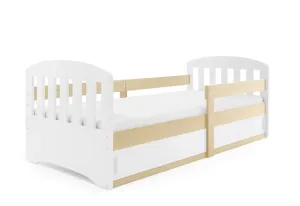 Kinderbett CLASA, 80x160, Weiß/Kiefer