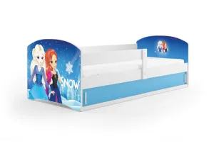 Kinderbett LUKO mit Matratze, 80x160, Frozen
