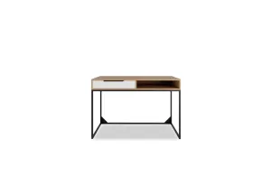 Schreibtisch ANDRO, 120x80x60, hikora/weiß matt
