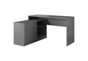 Schreibtisch METI, 138,2x76x50,4, grafit