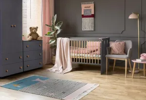 Kinder-Set NORBET,grau/Holz
